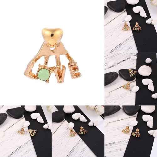 Jacket Rhinestone Earrings