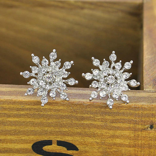Glittering Rhinestone Earrings